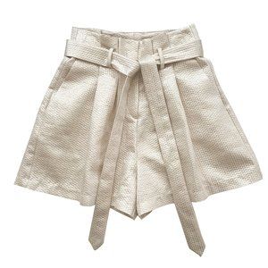 NWT • Corey‎ Lynn Calter • size S • Alex high-waisted paper bag shorts
